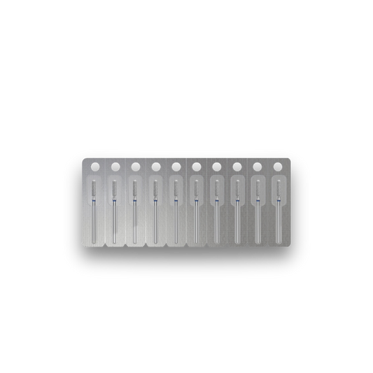 Embout diamant "cylindre" - Grain bleu 2,5mm partie travaillante 10mm - Staleks