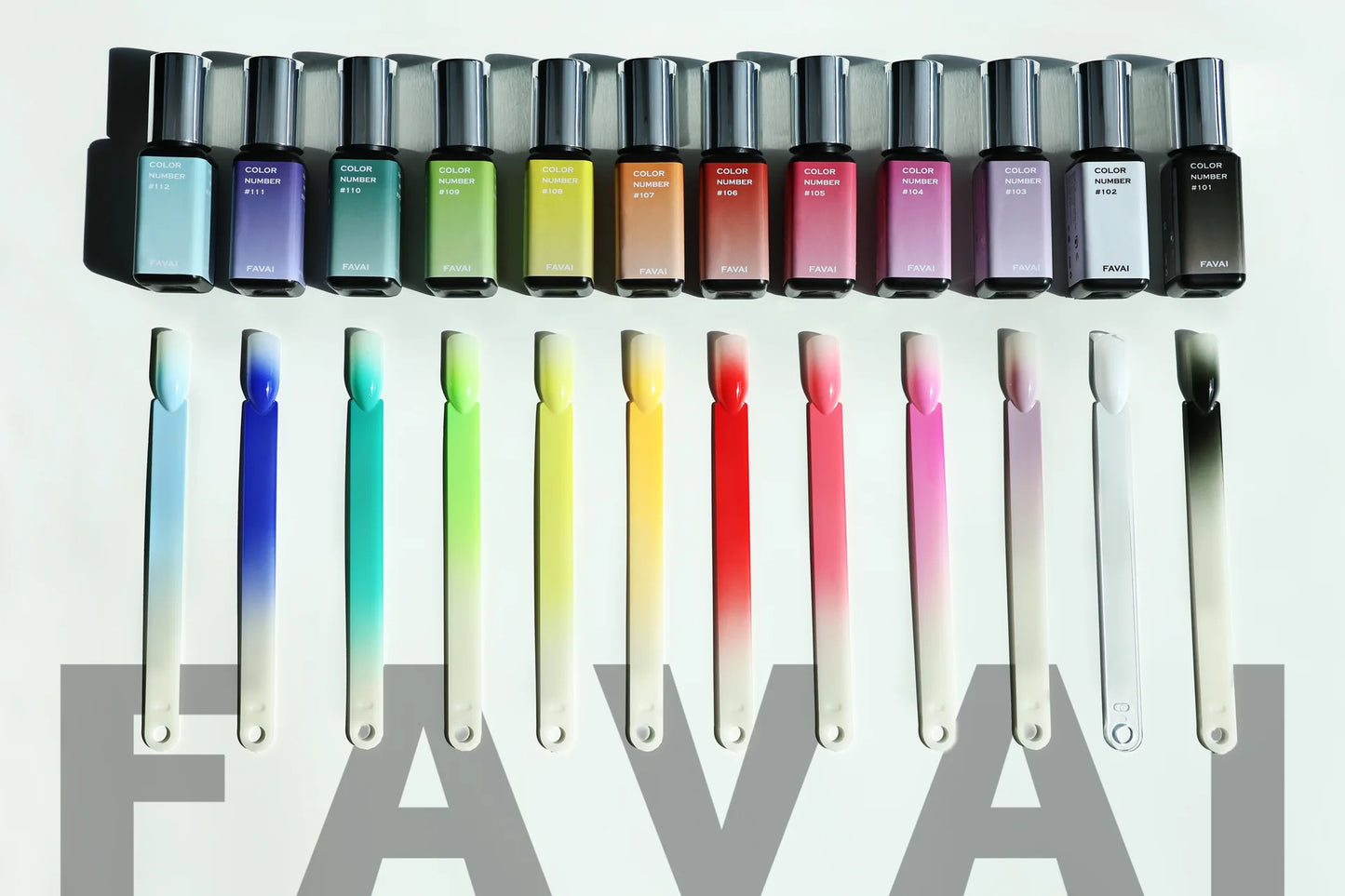 Airbrush Gel - Collection Signature 12 couleurs - Favai