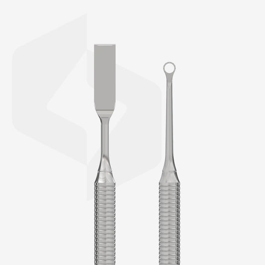 Poussoir manucure Expert 51 - Type 1 (poussoir plat droit + anneau) - Staleks