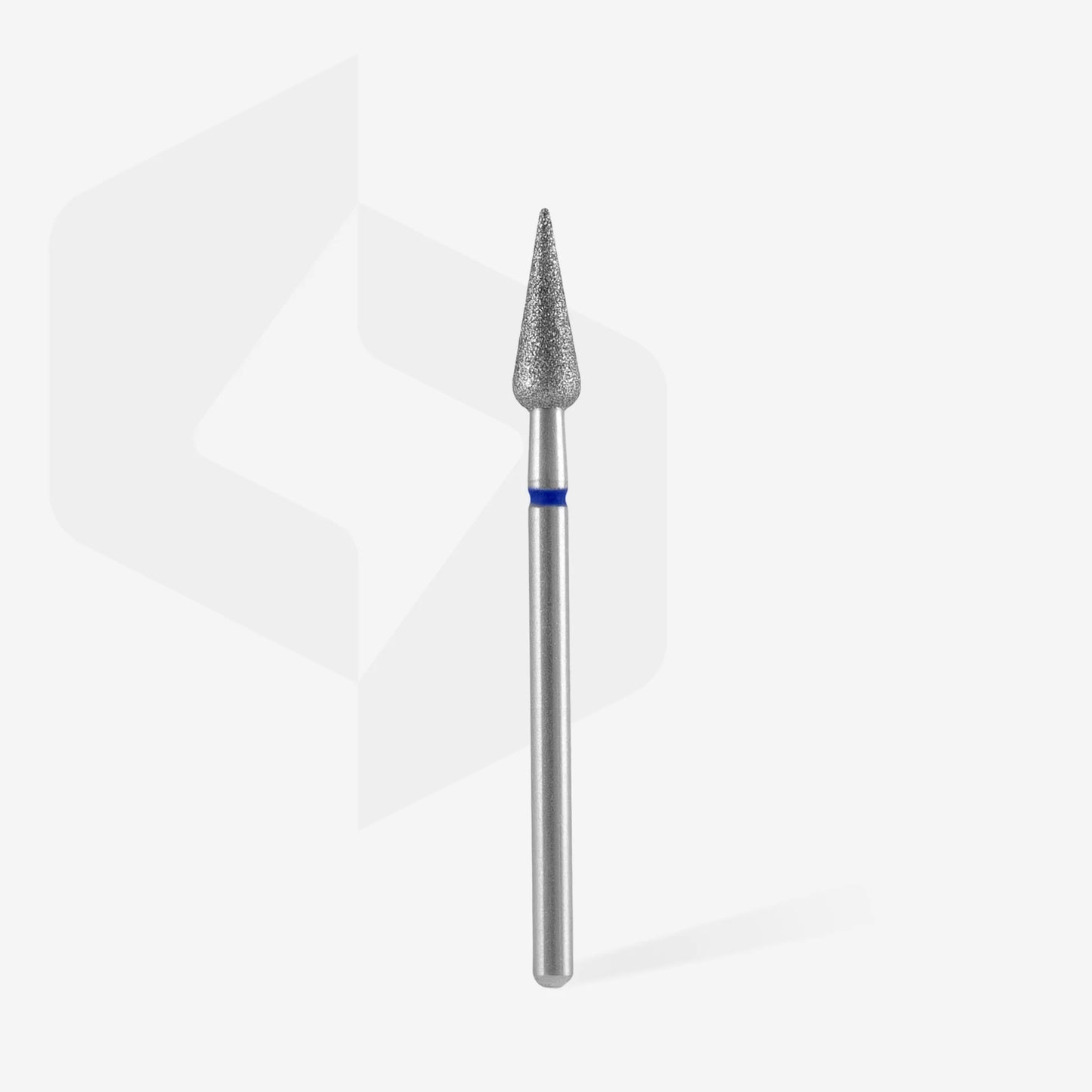 Embout diamant "poire" - Grain bleu diamètre 4mm / partie active 12mm - Staleks