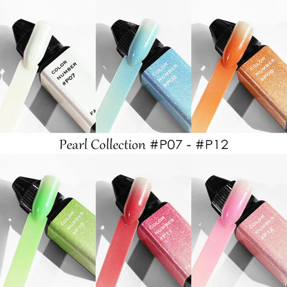 Airbrush Gel - Pearl Collection 6 couleurs (#P07-#P012) - Favai