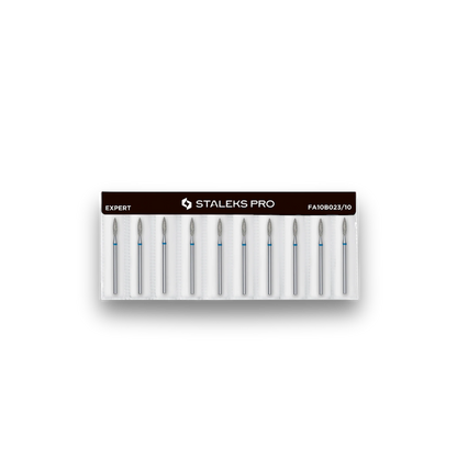 Embout diamant "flamme" - Grain bleu 2,3mm partie active 10mm - Staleks