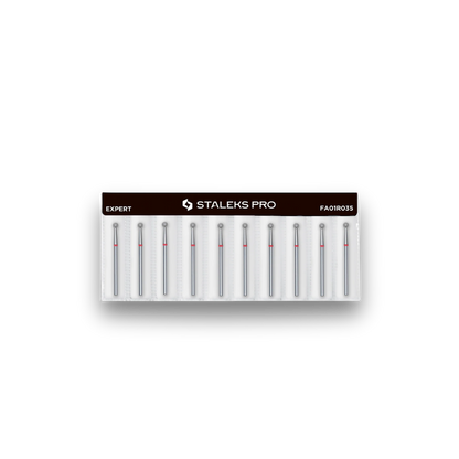 Embout diamant "boule" - Grain rouge 3,5mm - Staleks