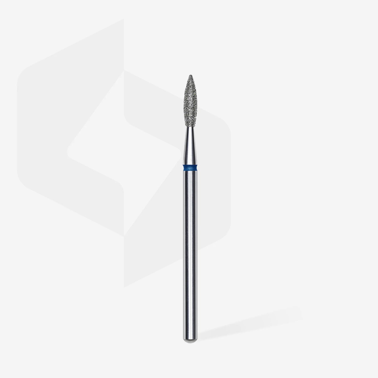 Embout diamant "flamme" - Grain bleu diamètre 2,1mm / partie active 8mm - Staleks