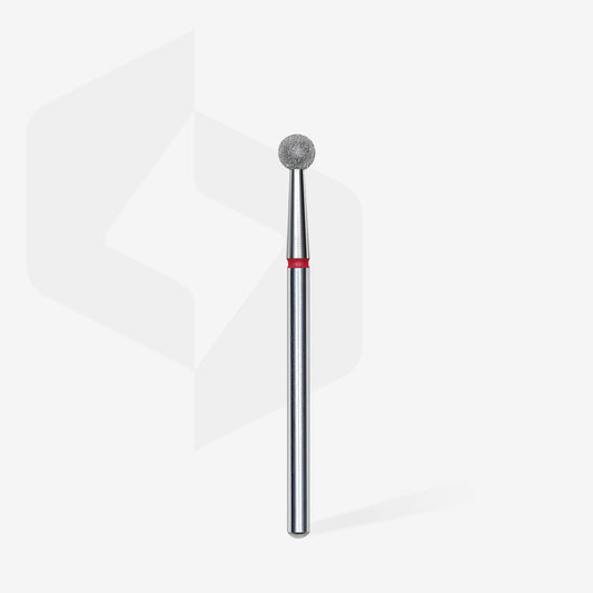 Embout diamant "boule" - Grain rouge 4mm - Staleks