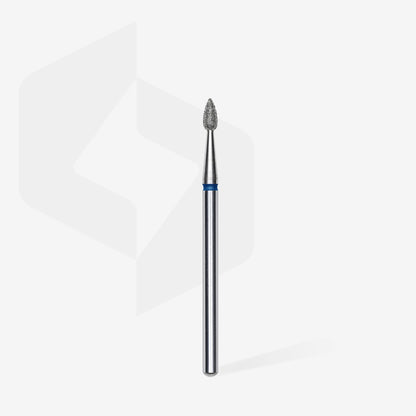 Embout diamant "goutte" - Grain bleu diamètre 2,3mm / partie active 5mm - Staleks