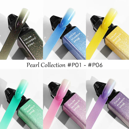 Airbrush Gel - Pearl Collection 6 couleurs (#P01-#P06) - Favai
