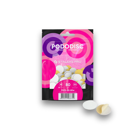 Recharge embouts Pododics M (50 pièces) - Grain 80 - Staleks