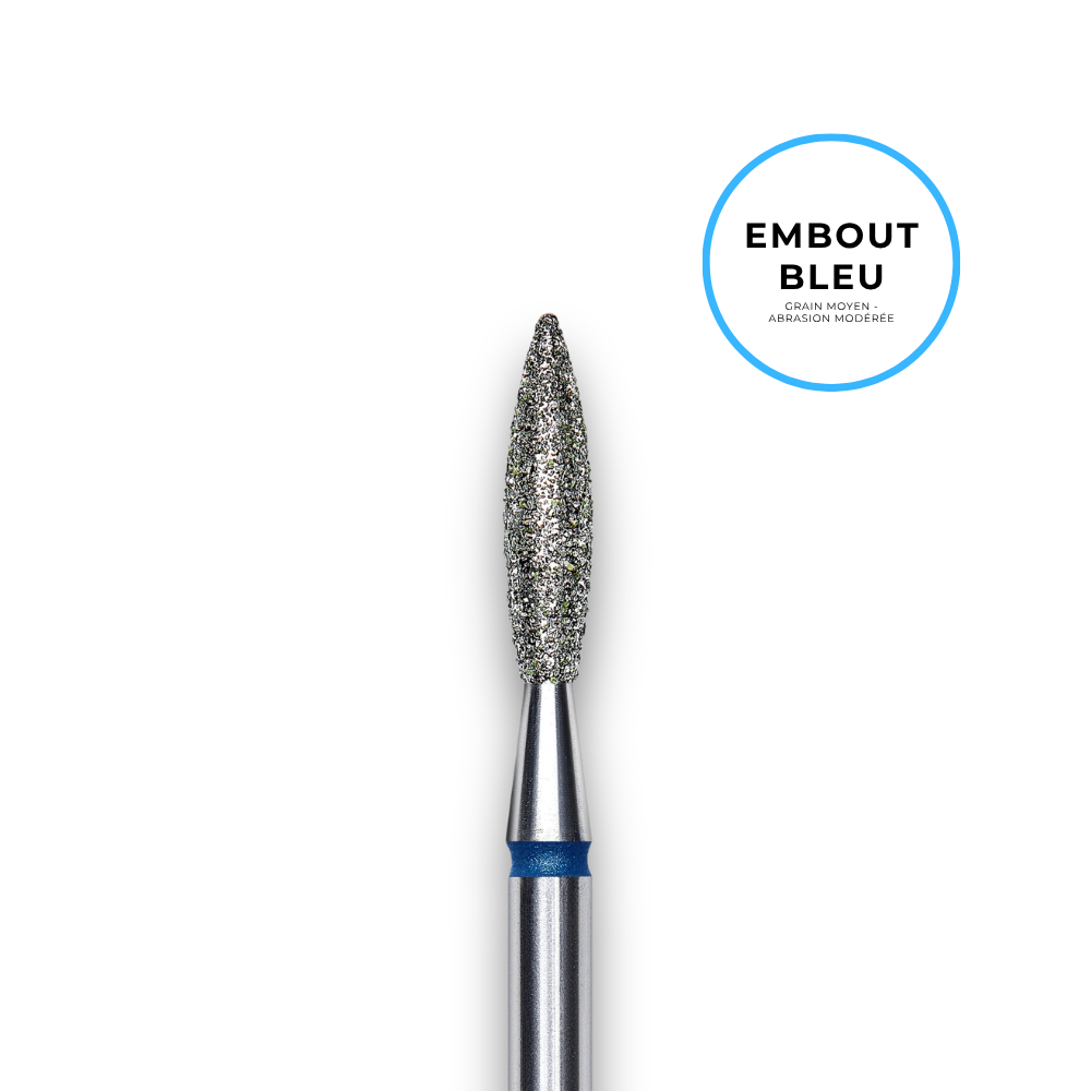 Diamantbohrer "Flamme" - blaue Körnung 2,3 mm Arbeitsfläche 10 mm - Staleks