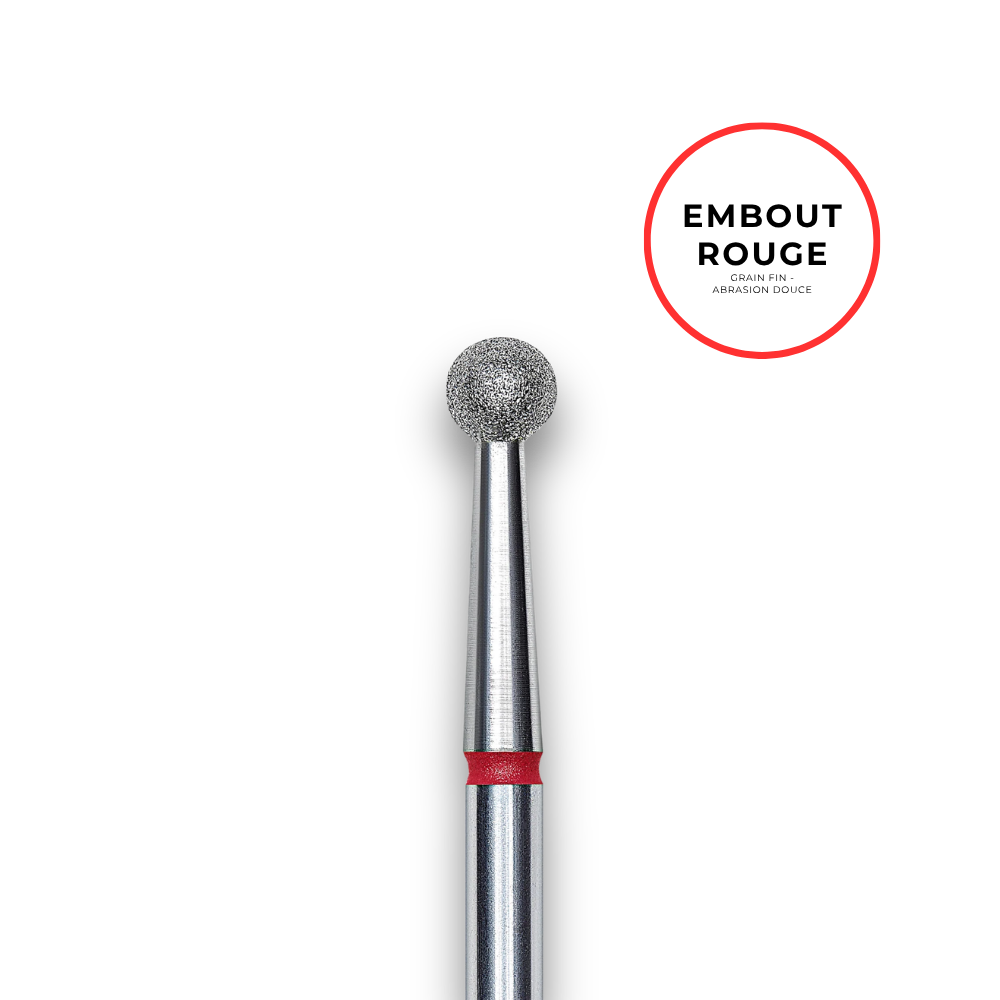 Diamantfräser "Kugel" – Rote Körnung 3,5 mm – Staleks