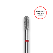 Embout diamant "cylindre" - Grain rouge 2,3mm - Staleks