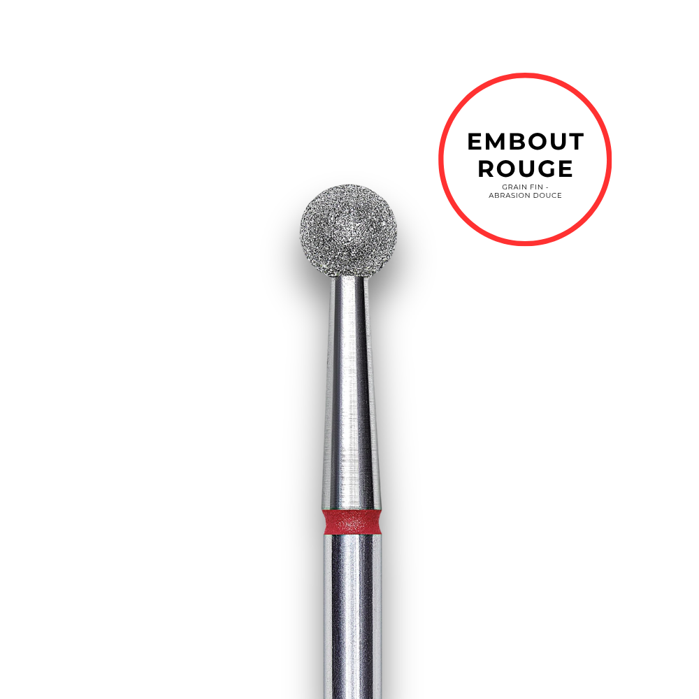 Diamantaufsatz "Kugel" - Rote Körnung 4mm - Staleks