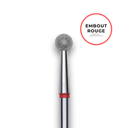 Embout diamant "boule" - Grain rouge 2,7mm - Staleks