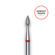 Diamantfräser "Tropfen" - Körnung rot Durchmesser 2,3mm / Arbeitslänge 5mm - Staleks