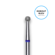 Embout diamant "boule" - Grain bleu 2,7mm - Staleks