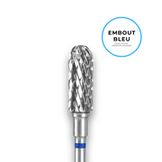 Embout carbure "cylindre" - Grain bleu diamètre 5mm / partie active 13mm - Staleks