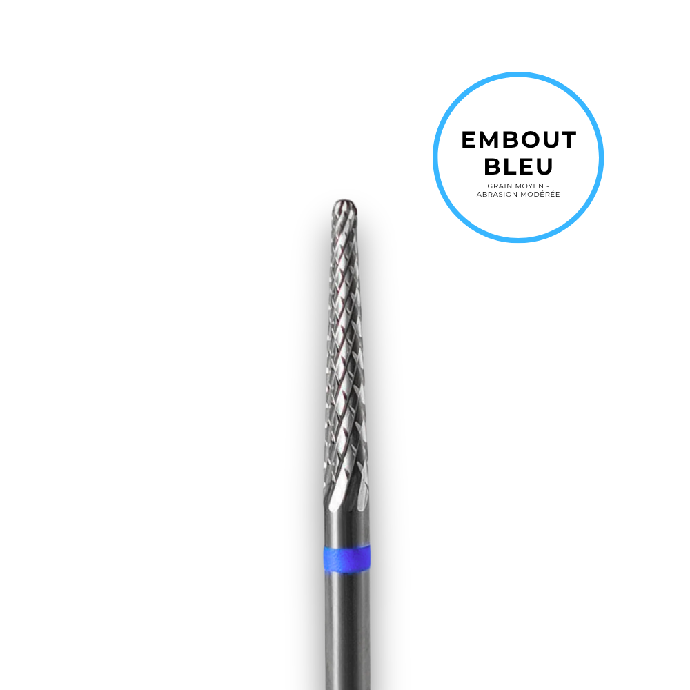 Hartmetallfräser "Konus" - blaue Körnung Durchmesser 2,3mm / Arbeitslänge 14mm - Staleks