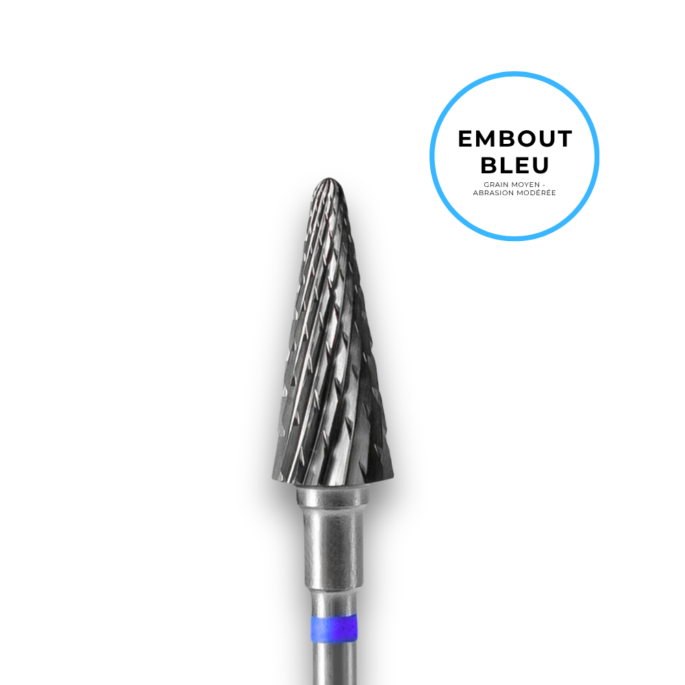 Hartmetallfräser "Konus" - Blaues Korn Durchmesser 6mm / Arbeitsfläche 14mm - Staleks
