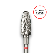 Embout carbure "maïs" - Grain rouge diamètre 6mm / partie active 14mm - Staleks