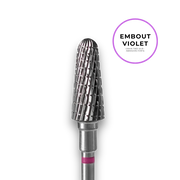 Embout carbure "cône tronqué" - Grain violet diamètre 6mm / partie active 14mm - Staleks