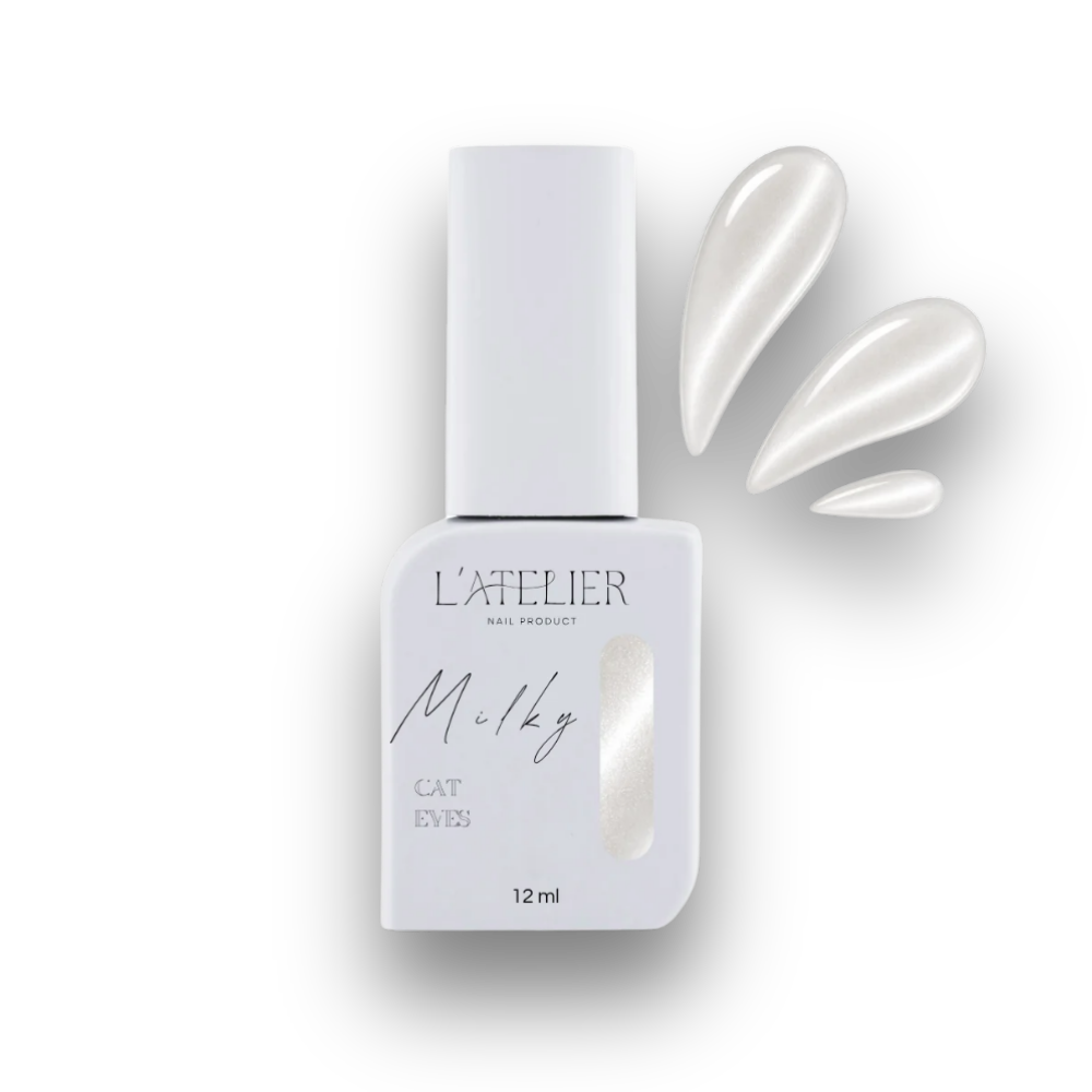 Vernis semi-permanent Cat-eye - Milky - L'atelier Nail Product