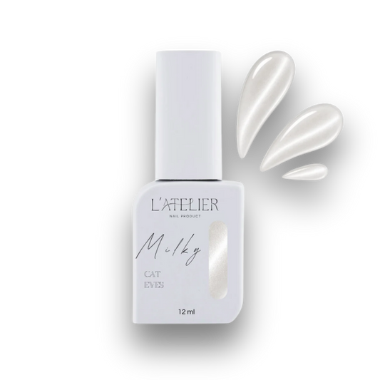 Vernis semi-permanent Cat-eye - Milky - L'atelier Nail Product