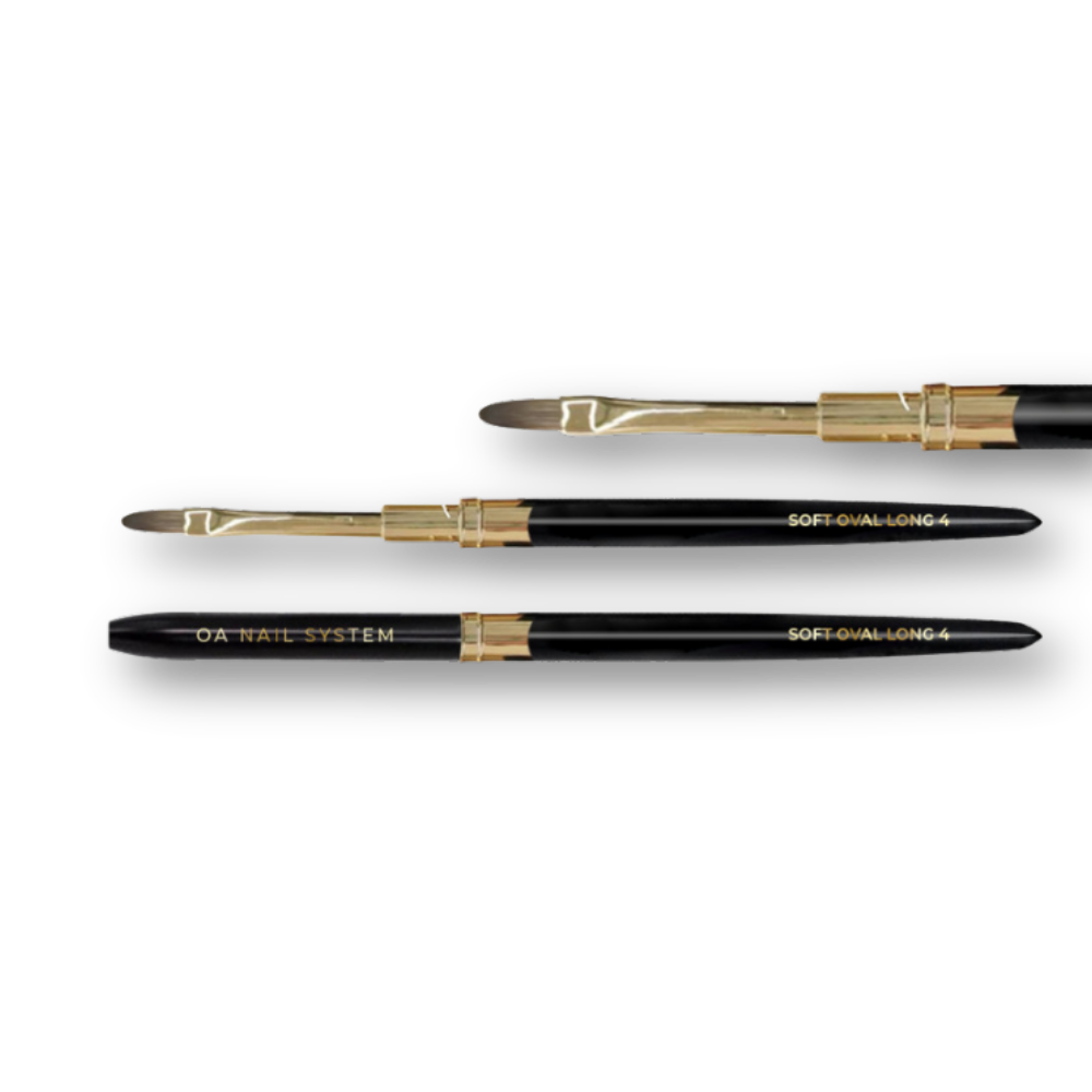 Ovalpinsel - Black and Gold Collection - OA Nail System