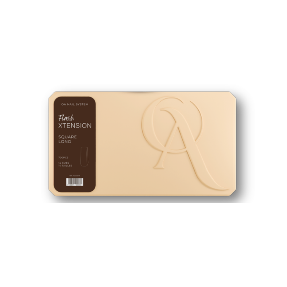 Capsules Flash Xtension - Square - Long (700 pièces) - OA Nail System