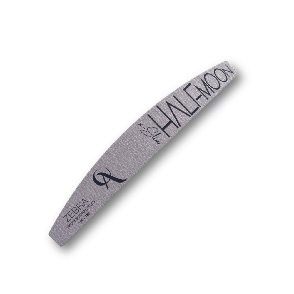 Lime X-Slim Halfmoon - Deluxe Zebra (1 unité) - Grain 100/180 - OA Nail System