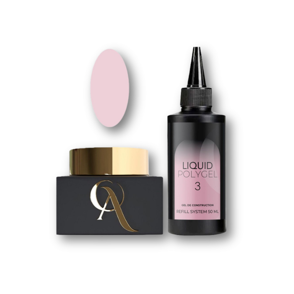 Gel de construction Liquid Polygel (Recharge de 50ml) - Teinte 03 - OA Nail System