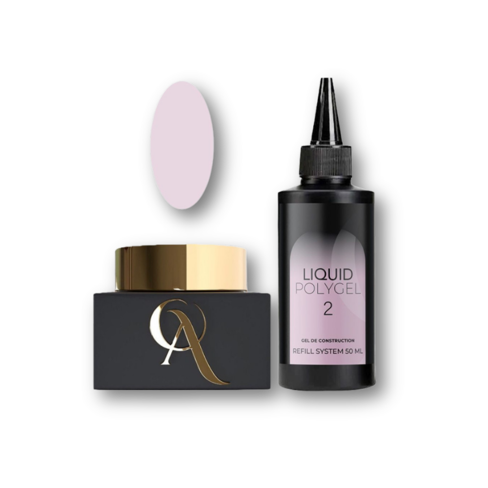 Gel de construction Liquid Polygel (Recharge de 50ml) - Teinte 02 - OA Nail System