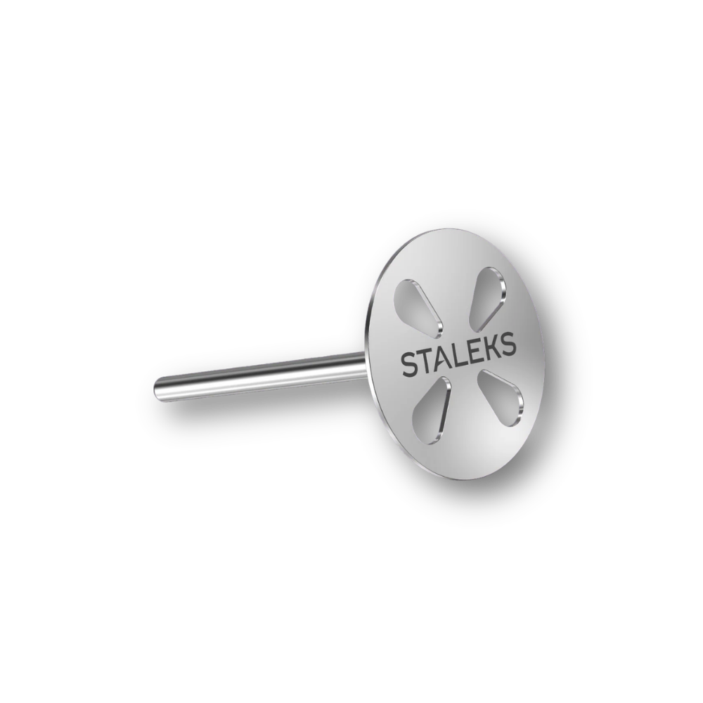 Disque de pédicure allongé avec limes de rechange, grain 180, 20 mm (5 pièces) - Staleks
