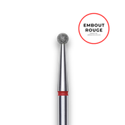 Embout diamant "boule" - Grain rouge 2,5mm - Staleks