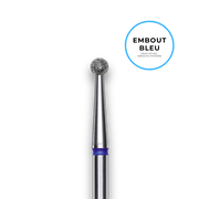 Embout diamant "boule" - Grain bleu 2,5mm - Staleks