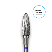 Embout carbure "maïs"- Grain bleu diamètre 5mm / partie active 13mm - Staleks