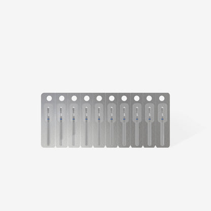 Embout diamant "allumette" - Grain bleu diamètre 2,3mm / partie active 5mm - Staleks