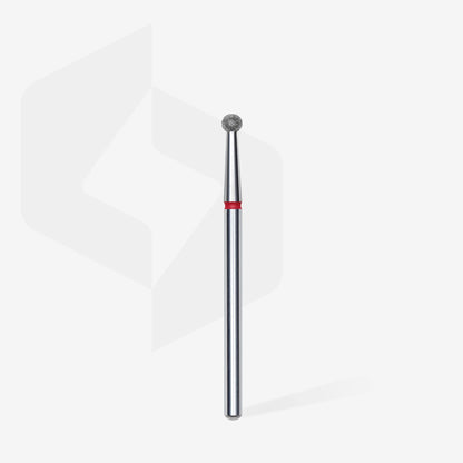 Embout diamant "boule" - Grain rouge 2,7mm - Staleks