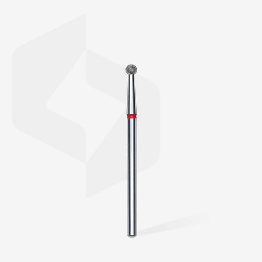 Embout diamant "boule" - Grain rouge 2,7mm - Staleks