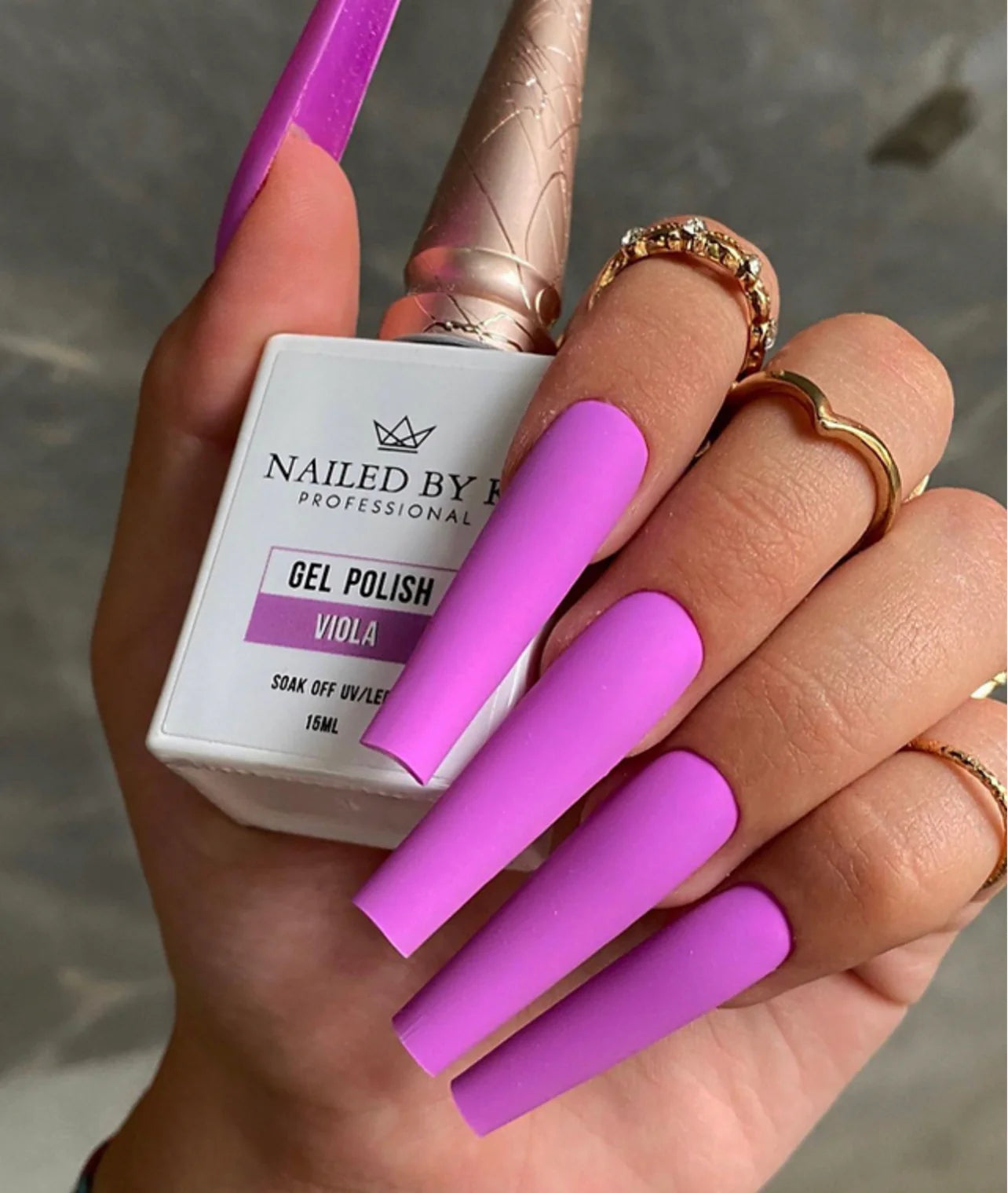 Vernis semi-permanent - Viola - Nailed by K